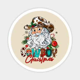 Cowboy Christmas Magnet